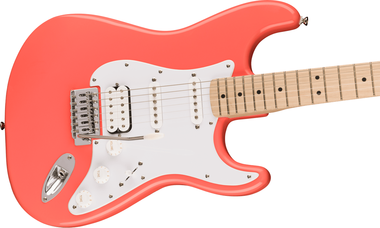 Fender Squier Sonic Stratocaster HSS El-guitar (Tahitian Coral)