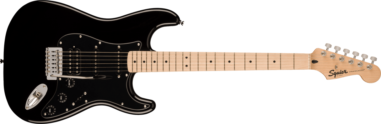 Fender Squier Sonic Stratocaster HSS El-guitar (Sort)