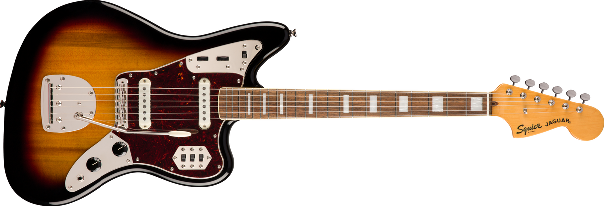 Fender Squier Classic Vibe '70s Jaguar El-guitar (Tricolor Sunburst)