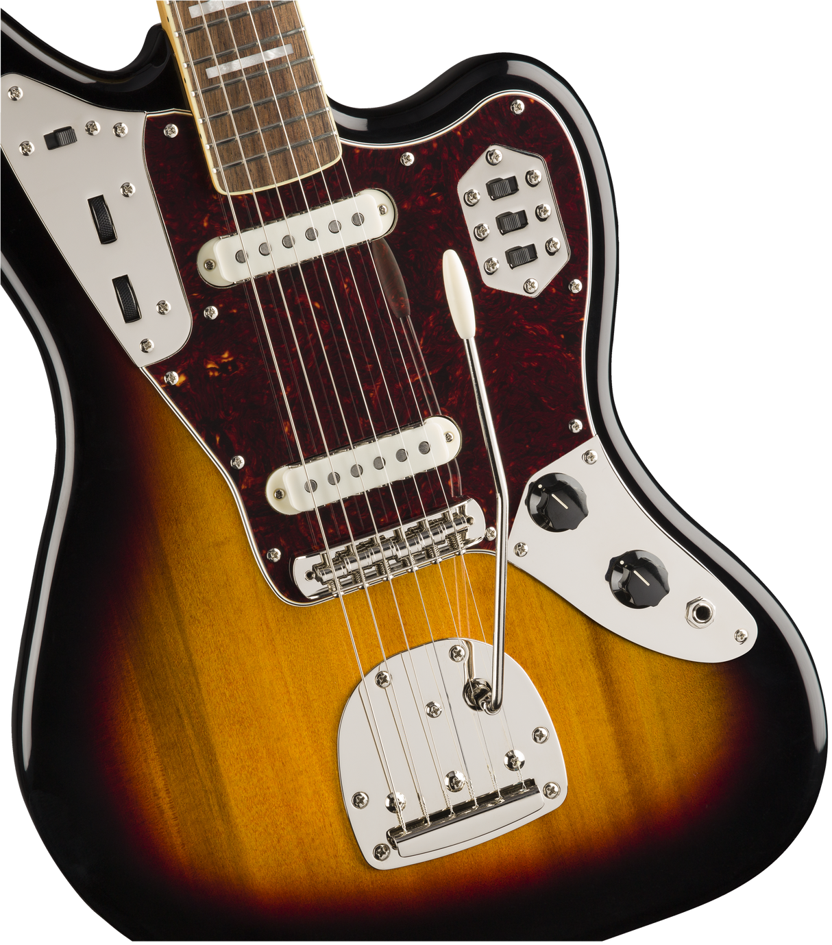 Fender Squier Classic Vibe '70s Jaguar El-guitar (Tricolor Sunburst)