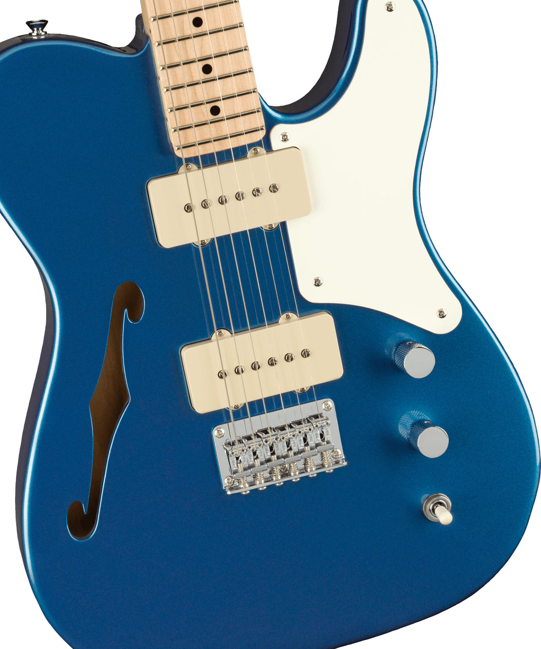 Fender Squier Paranormal Cabronita Telecaster Thinline El-guitar (Lake Placid Blue)