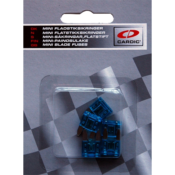 MINI sikringer 15 amp ( 5 stk. pk. )