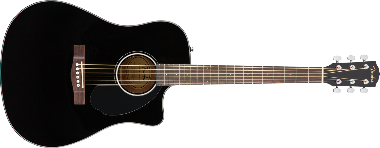 Fender CD-60SCE Dreadnought Western Guitar (Sort)