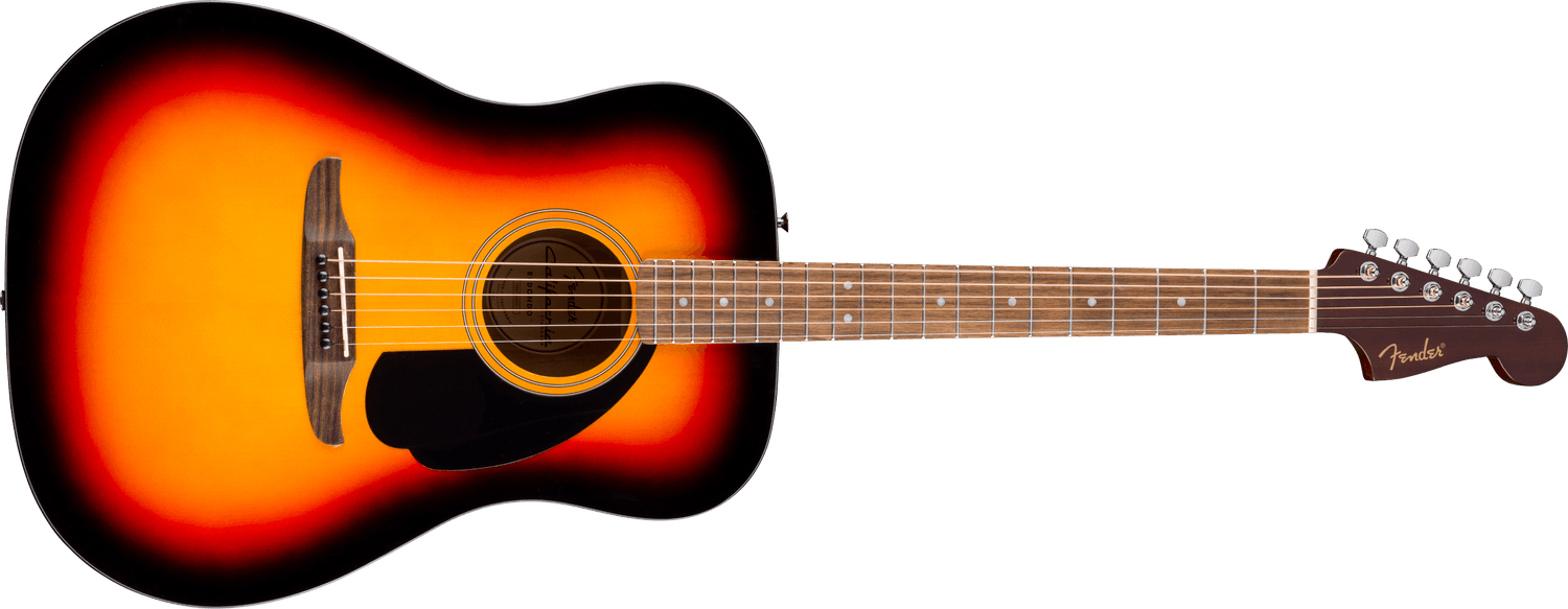 Fender California Standard Redondo™, Spruce Top, Black Pickguard, 3-Color Sunburst