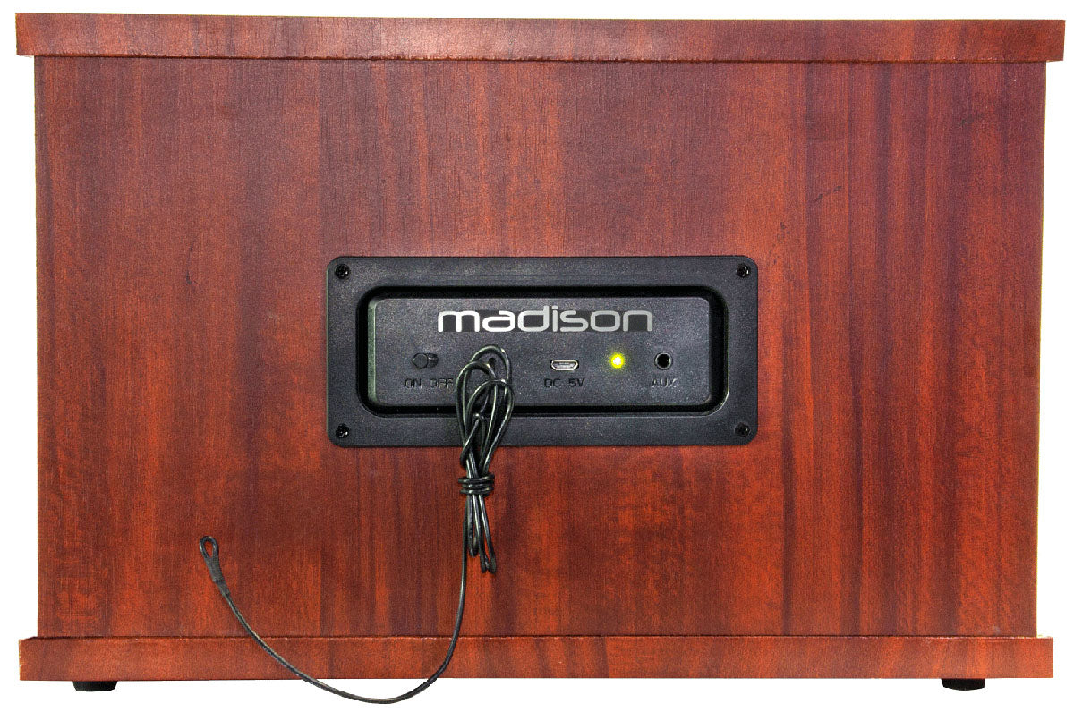 Madison Vintage Radio m. Bluetooth og FM (Træ)