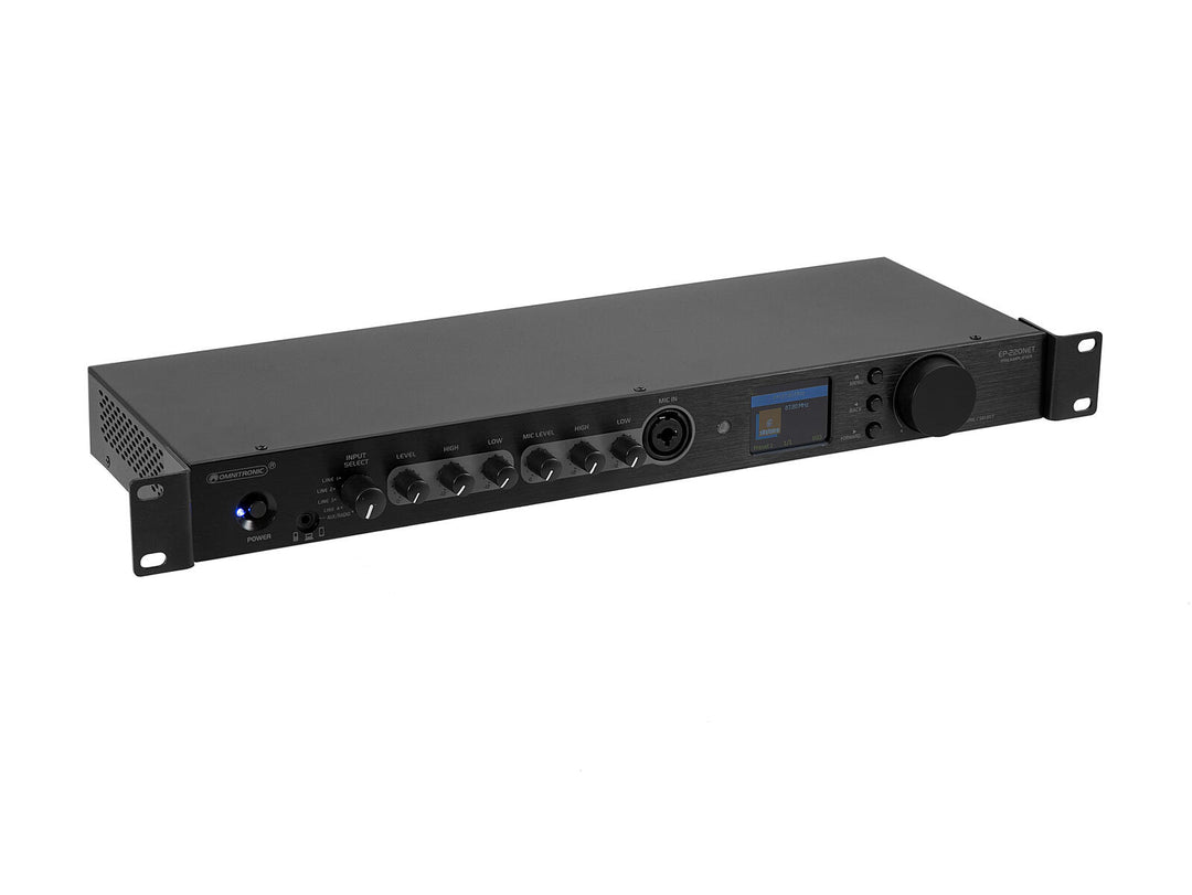 OMNITRONIC EP-220NET Preamplifier with Internet Radio, DAB+ and Bluetooth