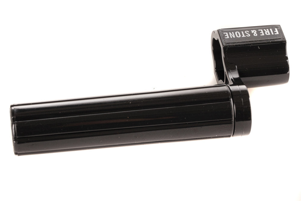 Fire & Stone strengvinder i transparent plast med metalaksel