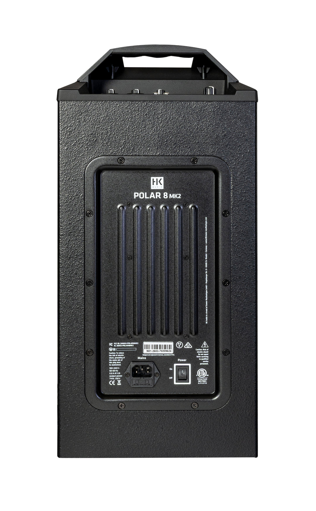 HK Audio POLAR 8 MK2 Aktivt Søjle-PA System 1200W med Bluetooth (Sort)