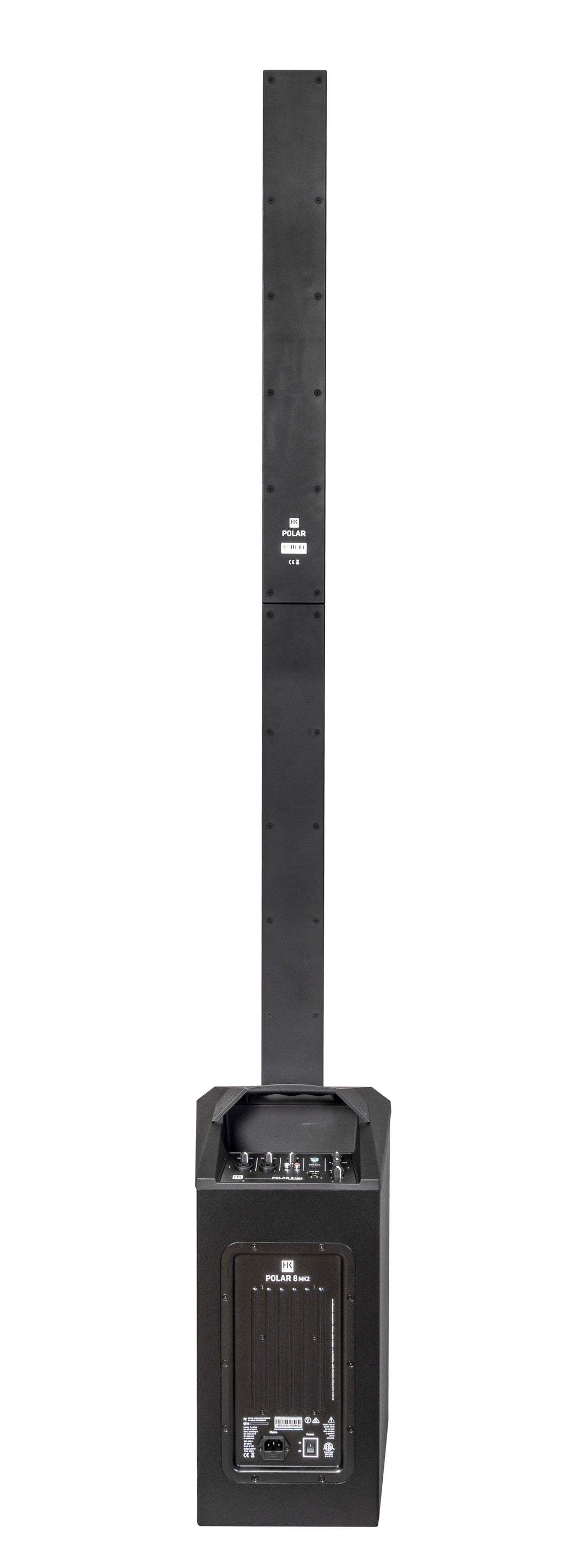 HK Audio POLAR 8 MK2 Aktivt Søjle-PA System 1200W med Bluetooth (Sort)