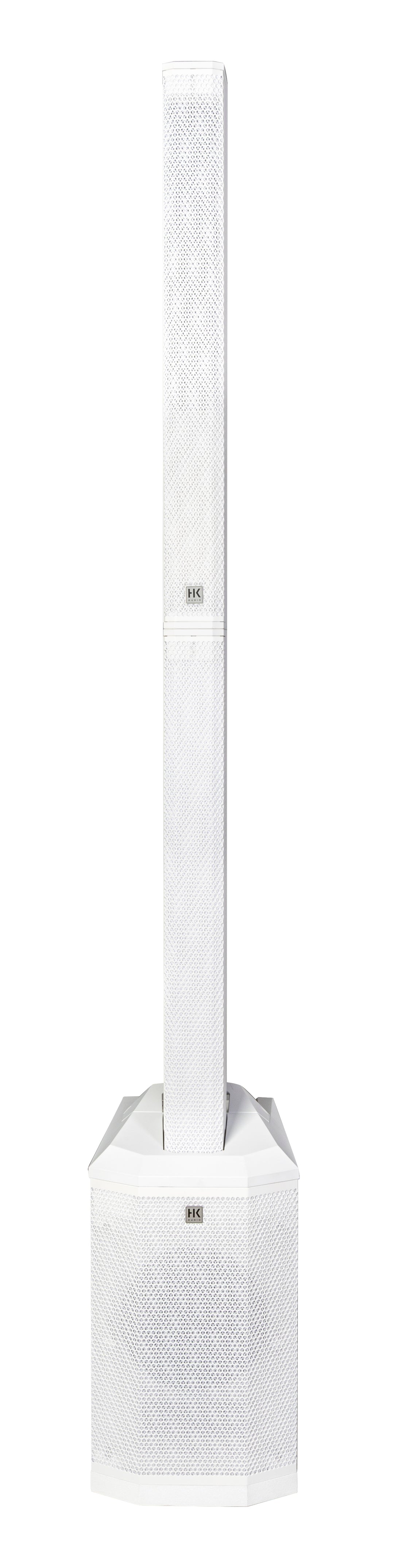 HK Audio POLAR 8 MK2 White Aktivt Søjle-PA System 1200W med Bluetooth