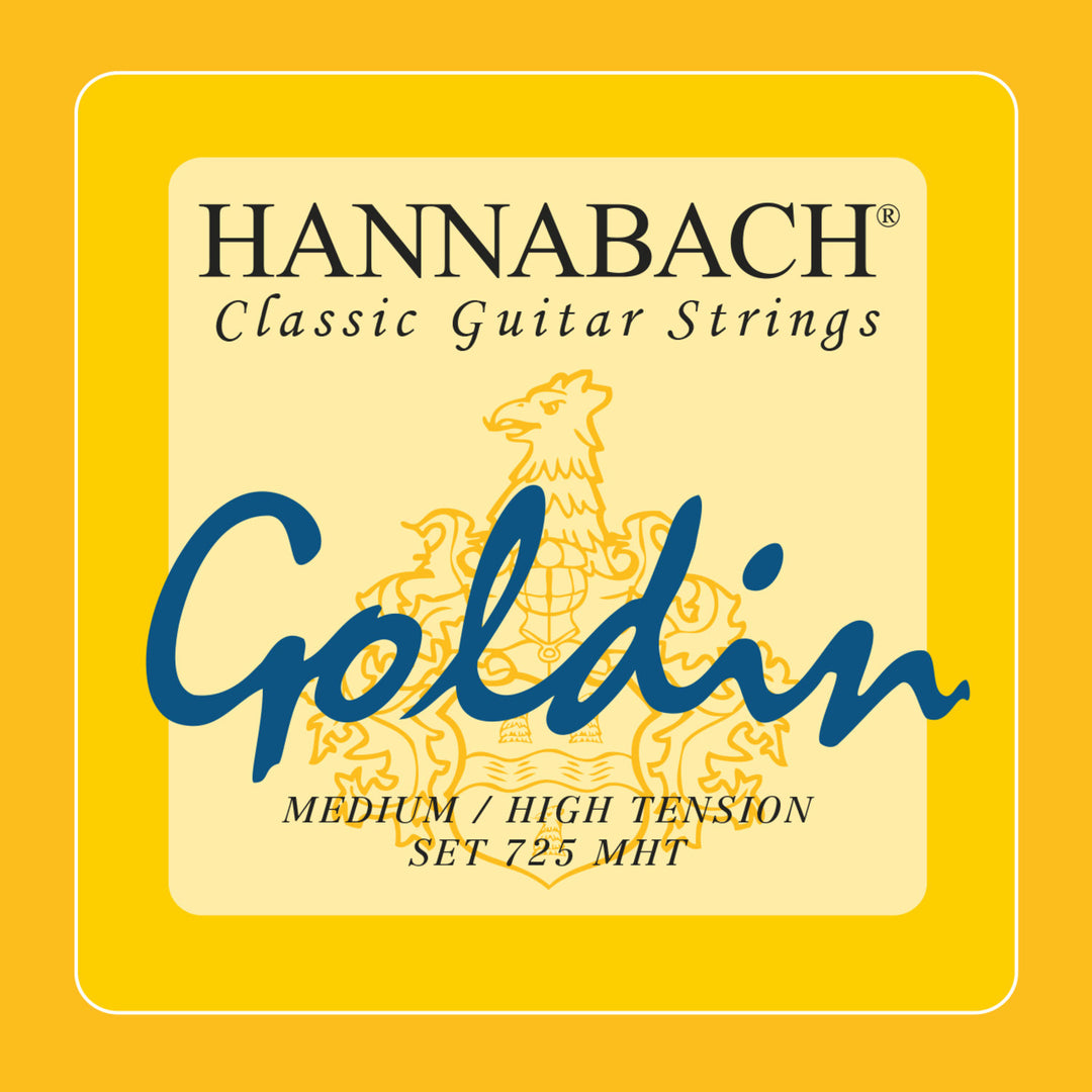 Hannabach Strings for classic guitar Series 725 Medium/High Tension Goldin - Set medium-high (725MHT)