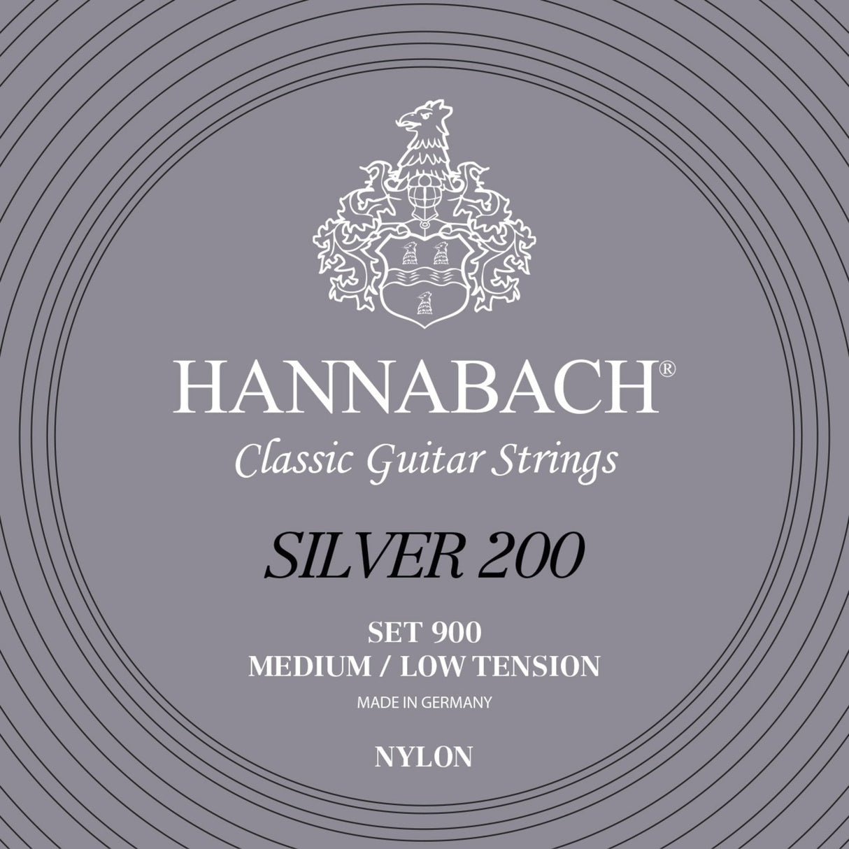 Hannabach Strings for classic guitar Series 900 Medium/Low Tension Silver 200 - Set medium low (900MLT)