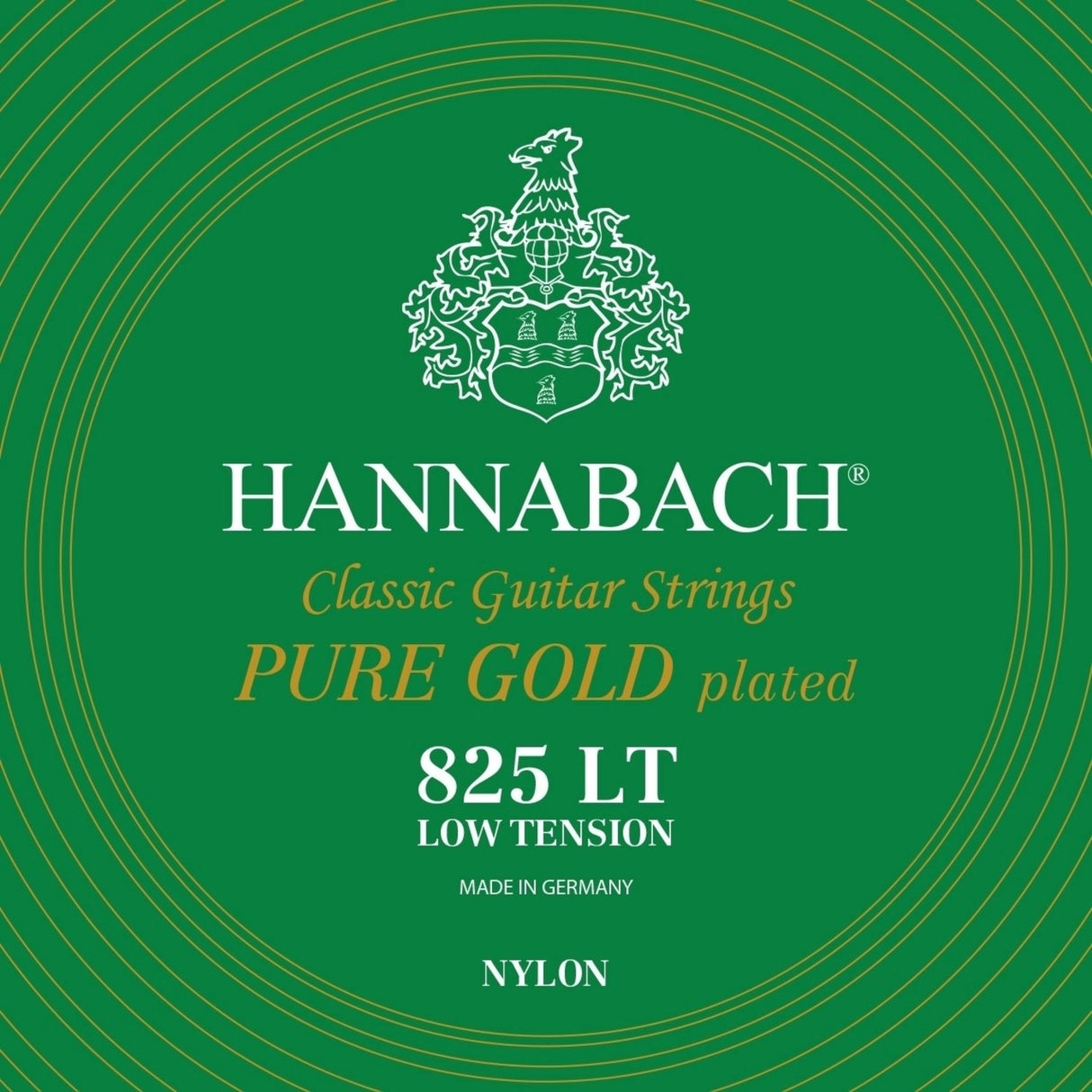 Hannabach Strings for classic guitar Serie 825 Low tension specialized gold plated - Set low