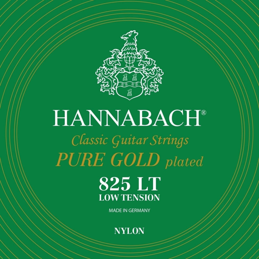 Hannabach Strings for classic guitar Serie 825 Low tension specialized gold plated - Set low