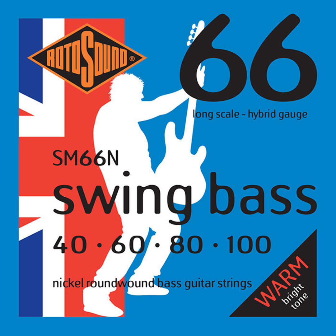 Rotosound E-Bass Strings Swing Bass 66 - Set 4-string Nickel Hybrid 40-100 (SM66N)