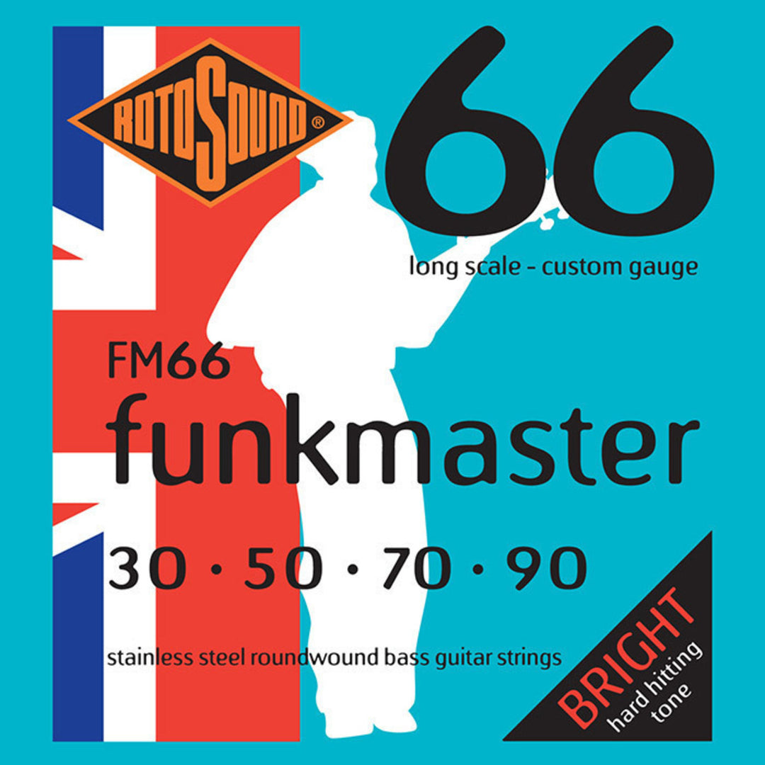 Rotosound E-Bass Strings Swing Bass 66 - Set 4-string FUNKMASTER Custom 30-90 (FM66)