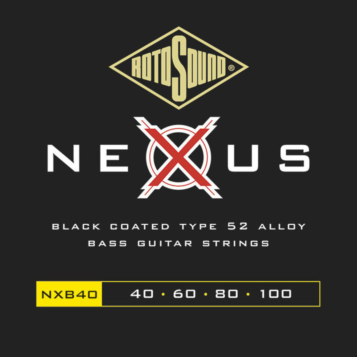 Rotosound E-Bass Strings Nexus Coated - Set 4-str. Hybrid 40-100 (NXB40)