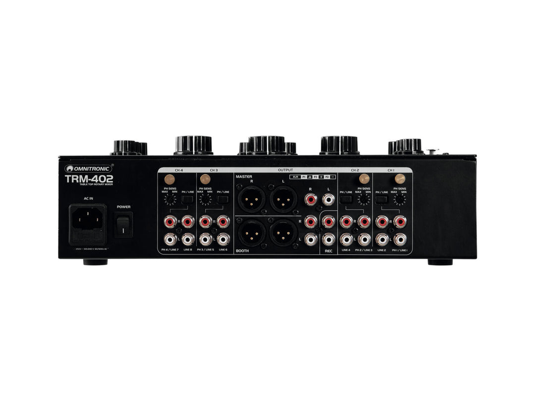 OMNITRONIC TRM-402 4-channel Rotary Mixer
