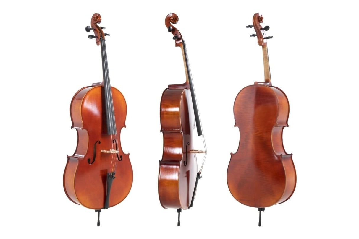 GEWA Cello Ideale - 1/4 (Set up with Wittner fine tuning tailpiece, incl. bag, Larsen Aurora strings)