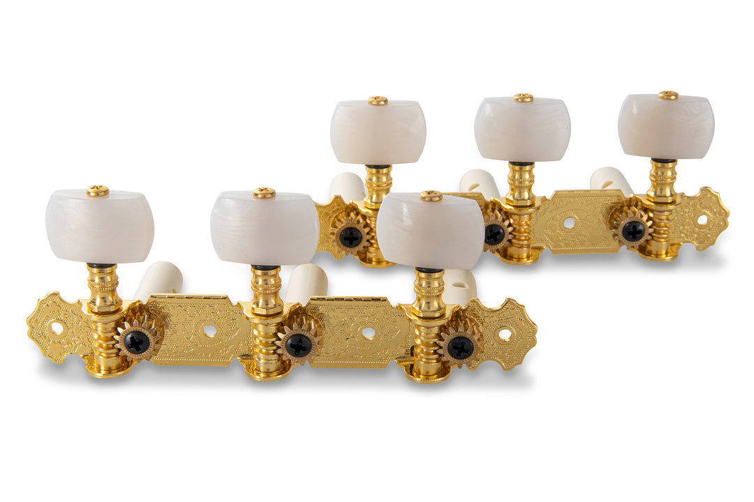 GEWA machine heads Classical guitar - White button (without lyra)