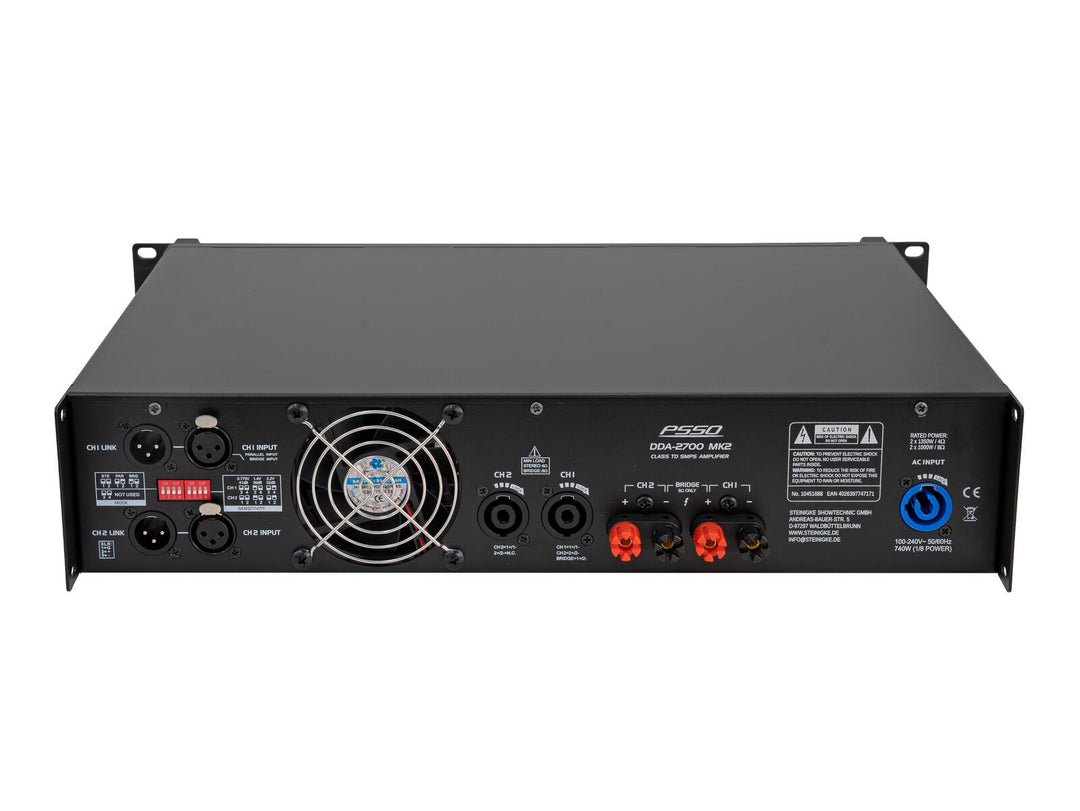 PSSO DDA-2700 MK2 2-channel Amplifier