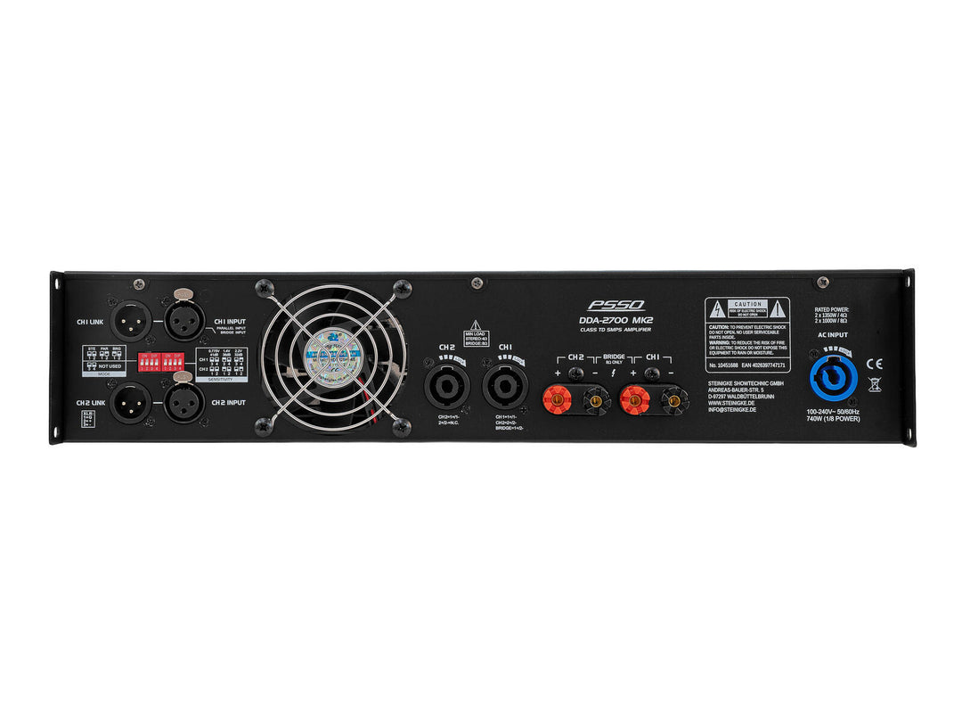 PSSO DDA-2700 MK2 2-channel Amplifier