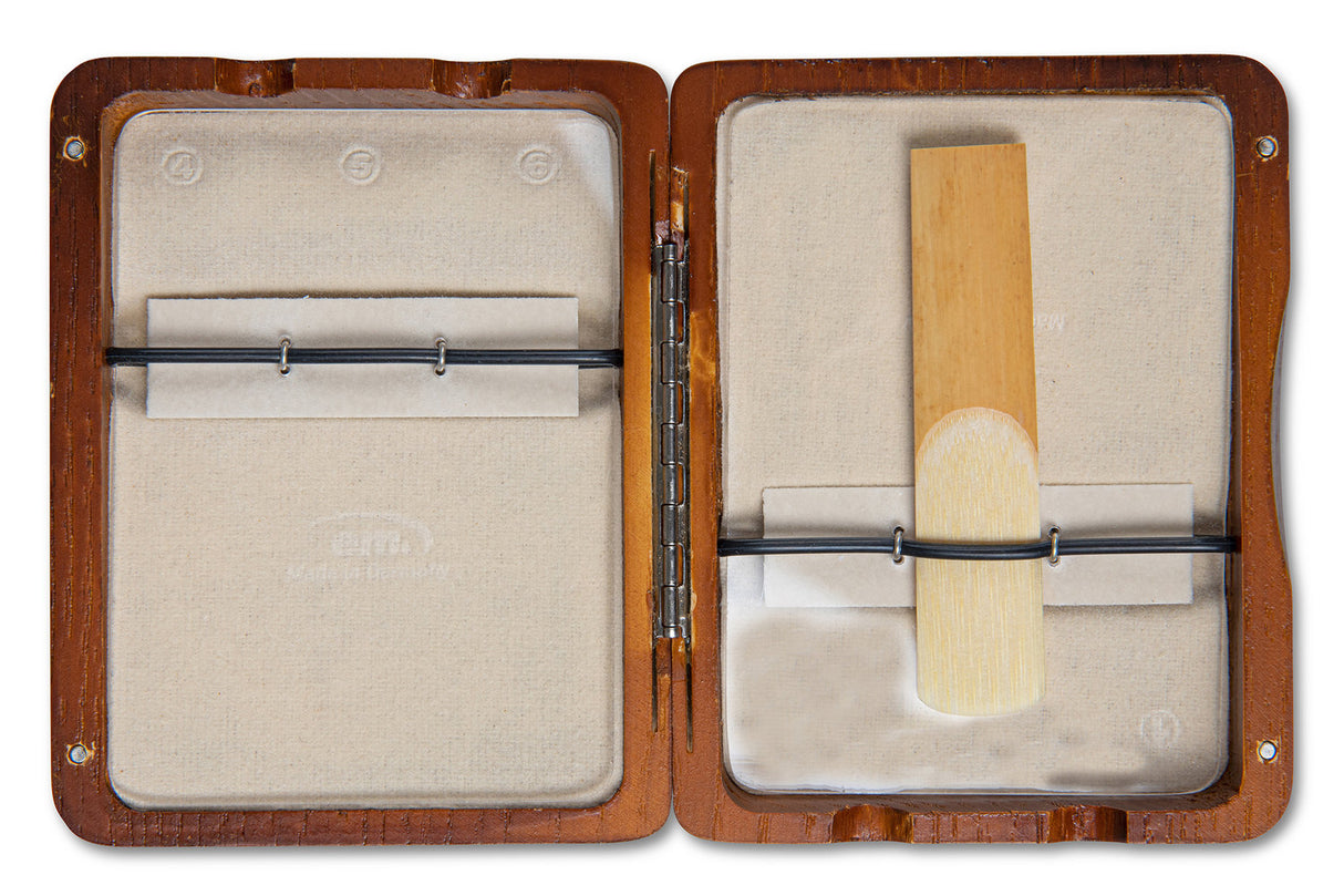 GEWA Reed case Alto Saxophone 6 reeds - Red brown lacquered finish