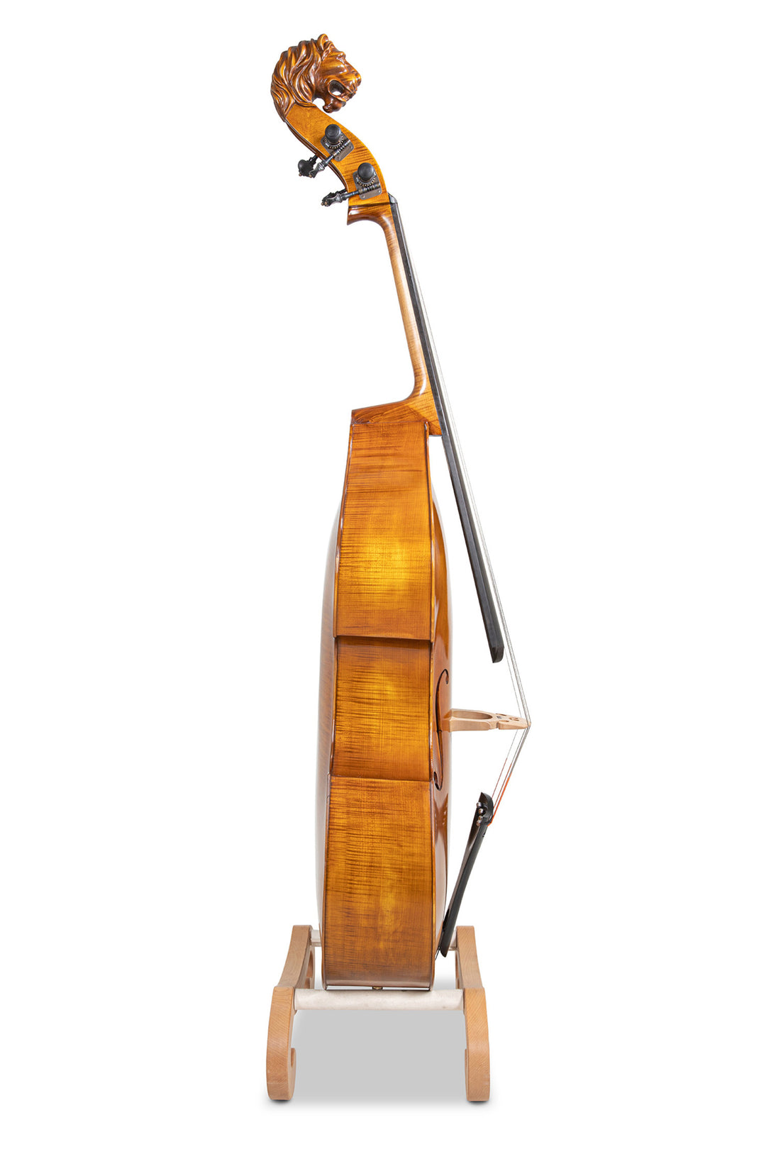 GEWA Double bass Meister Rubner SOLO - 3/4 (Amber colour with lion head scroll)