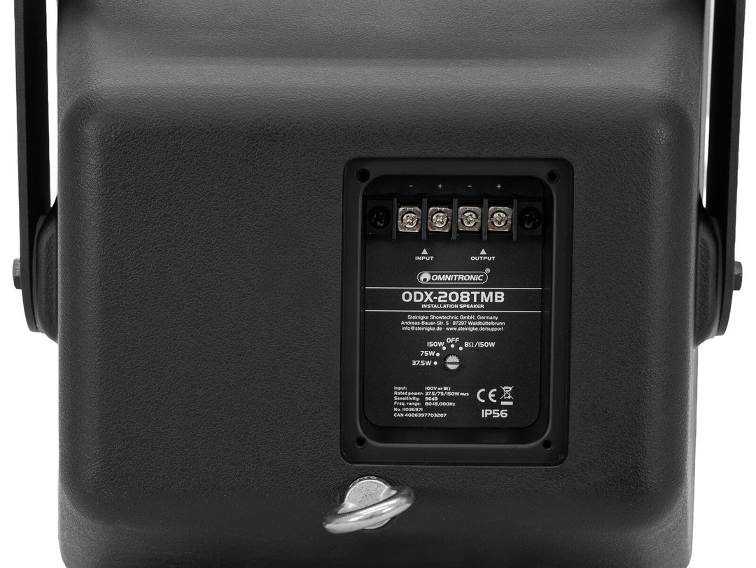 OMNITRONIC ODX-208TMB Installation Speaker 100V black