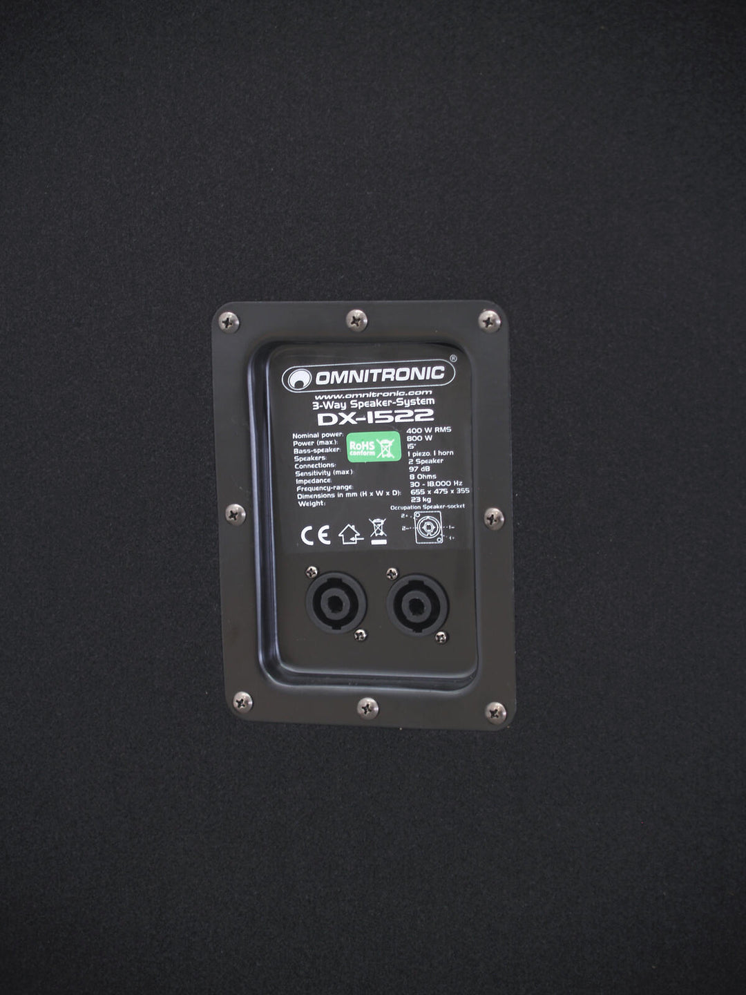 OMNITRONIC DX-1522 3-way Speaker 800 W
