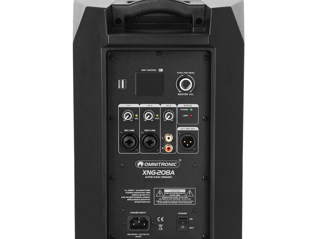 OMNITRONIC XNG-208A 2-way Speaker, active, DSP