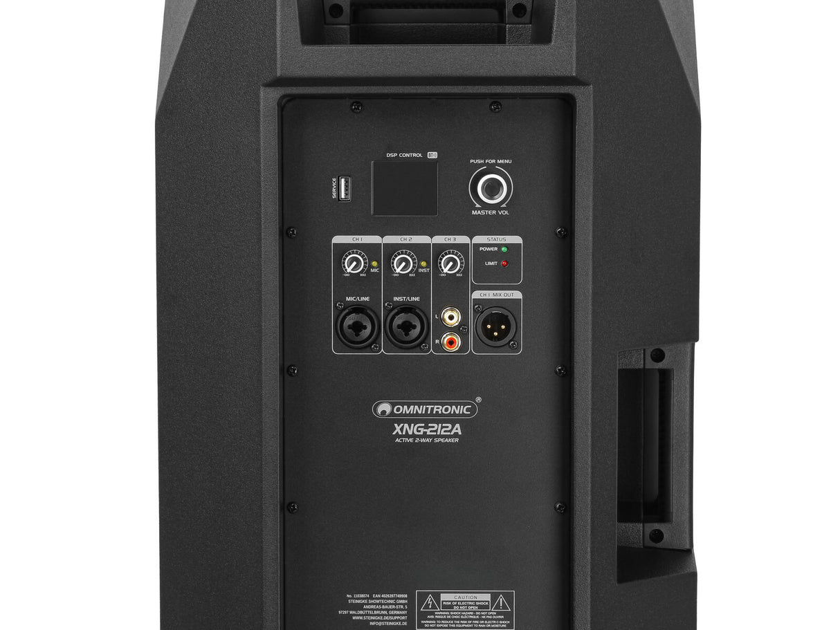 OMNITRONIC XNG-212A 2-way Speaker, active, DSP