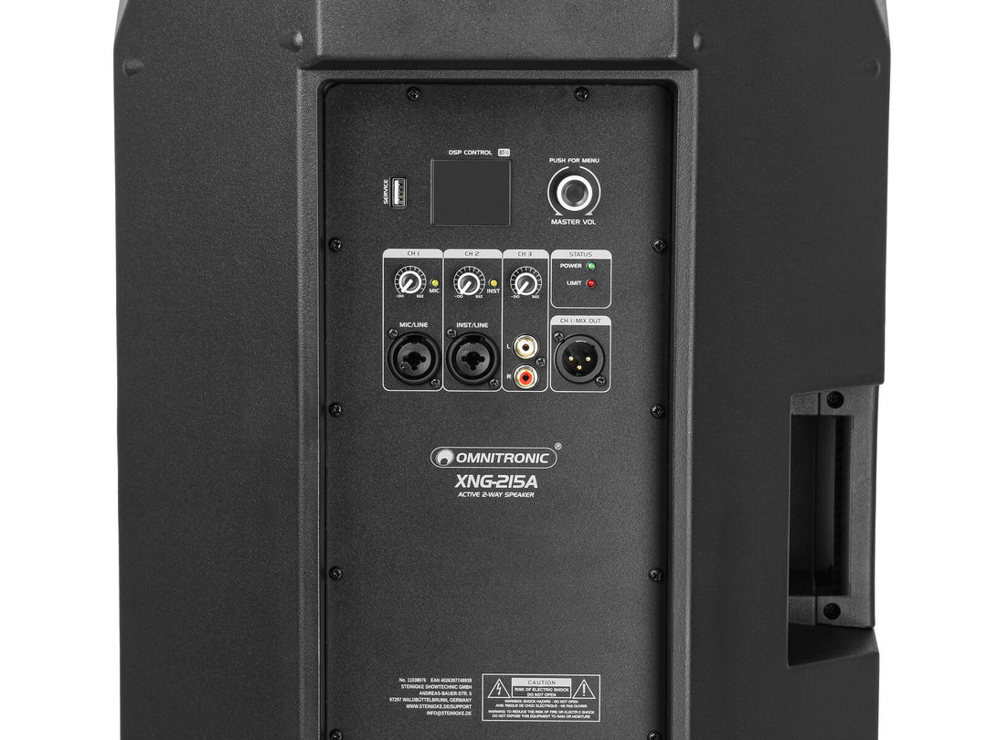 OMNITRONIC XNG-215A 2-way Speaker, active, DSP