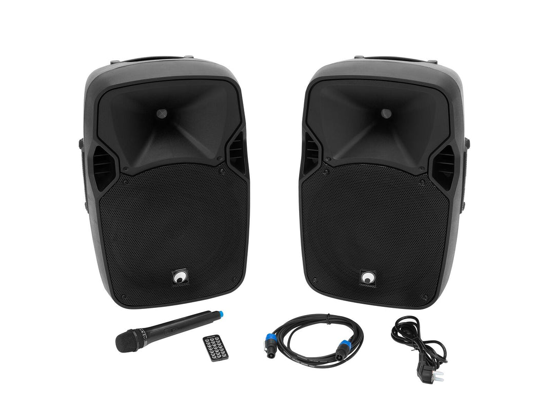 OMNITRONIC Set XFM-212AP + Speaker Stand MOVE MK2