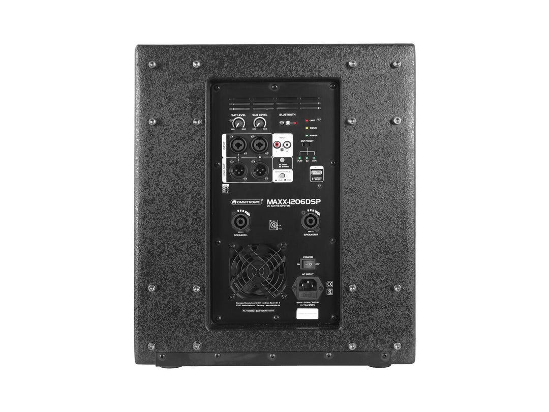 OMNITRONIC MAXX-1206DSP 2.1 Active Subwoofer 12"