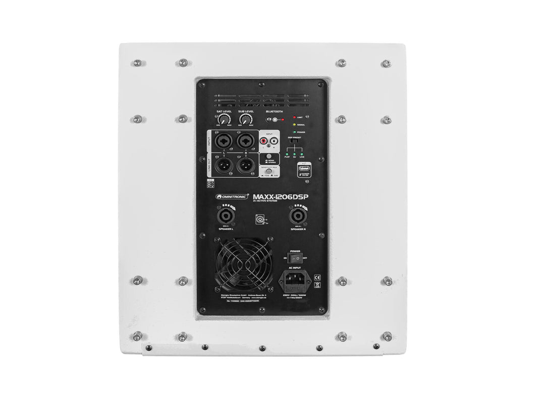 OMNITRONIC MAXX-1206DSP 2.1 Active Subwoofer 12" white