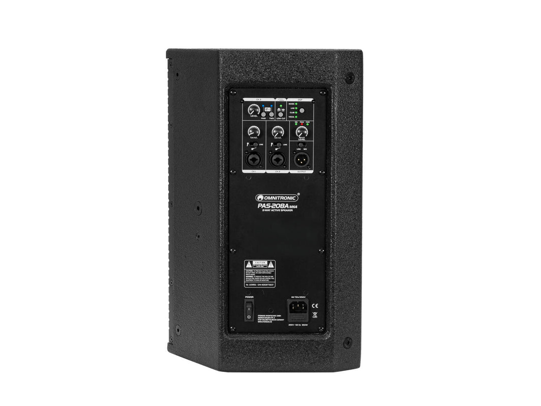 OMNITRONIC PAS-208A MK4 2-way Top, active, DSP, BT