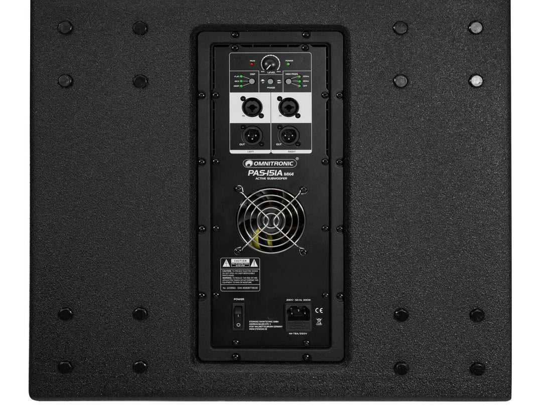 OMNITRONIC PAS-151A MK4 Subwoofer, active, DSP