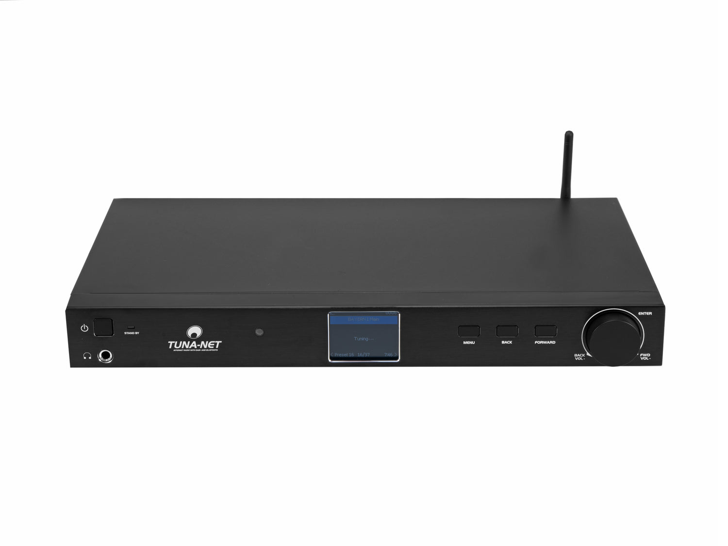 Omnitronic TUNA-NET Internetradio Medieafspiller m. DAB+ og Bluetooth