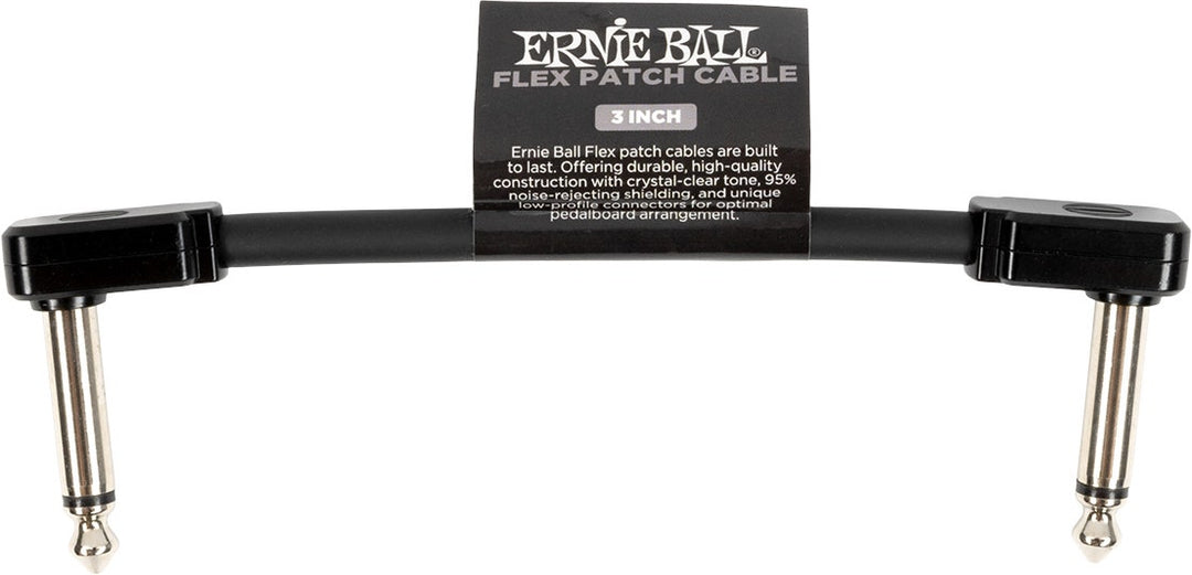 Ernie Ball 6438 Flex Patch Cable Black, 7,5cm