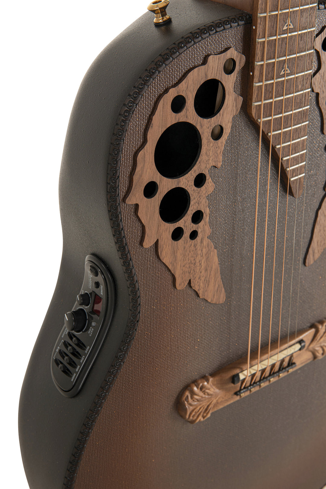 Adamas E-Acoustic Guitar 1687GT Deep Non-Cutaway - Reverse Brown Burst (1687GT-9W-G)