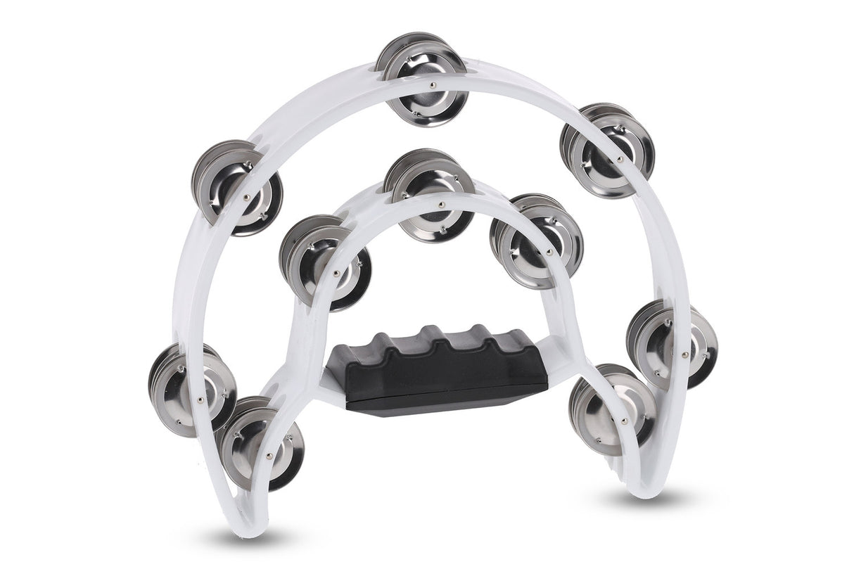 GEWA Jingle wreath Half moon 20 jingles - White