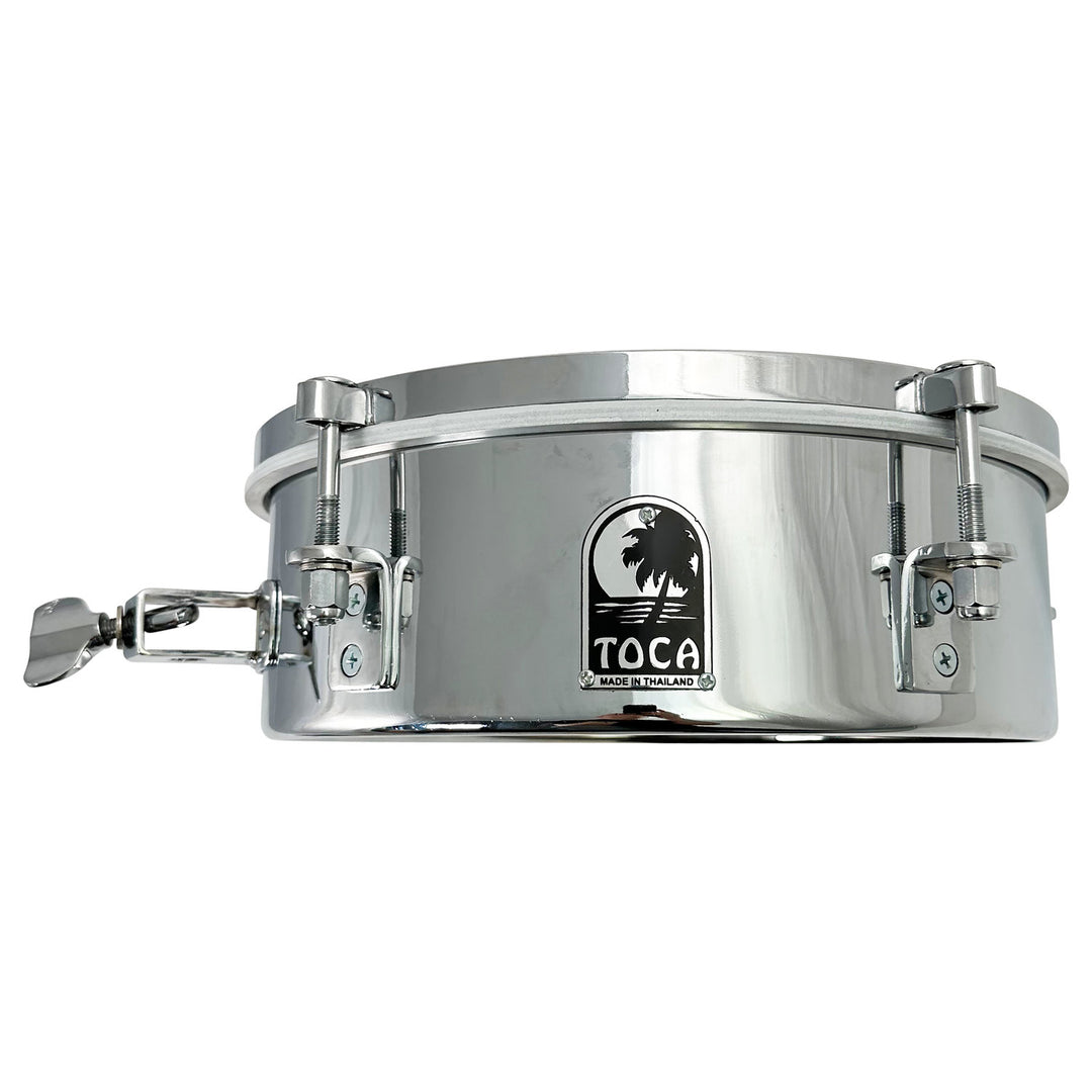 Toca Drumset Add-Ons Timbales - 12" x 4" Stainless Steel (T-412-SS)