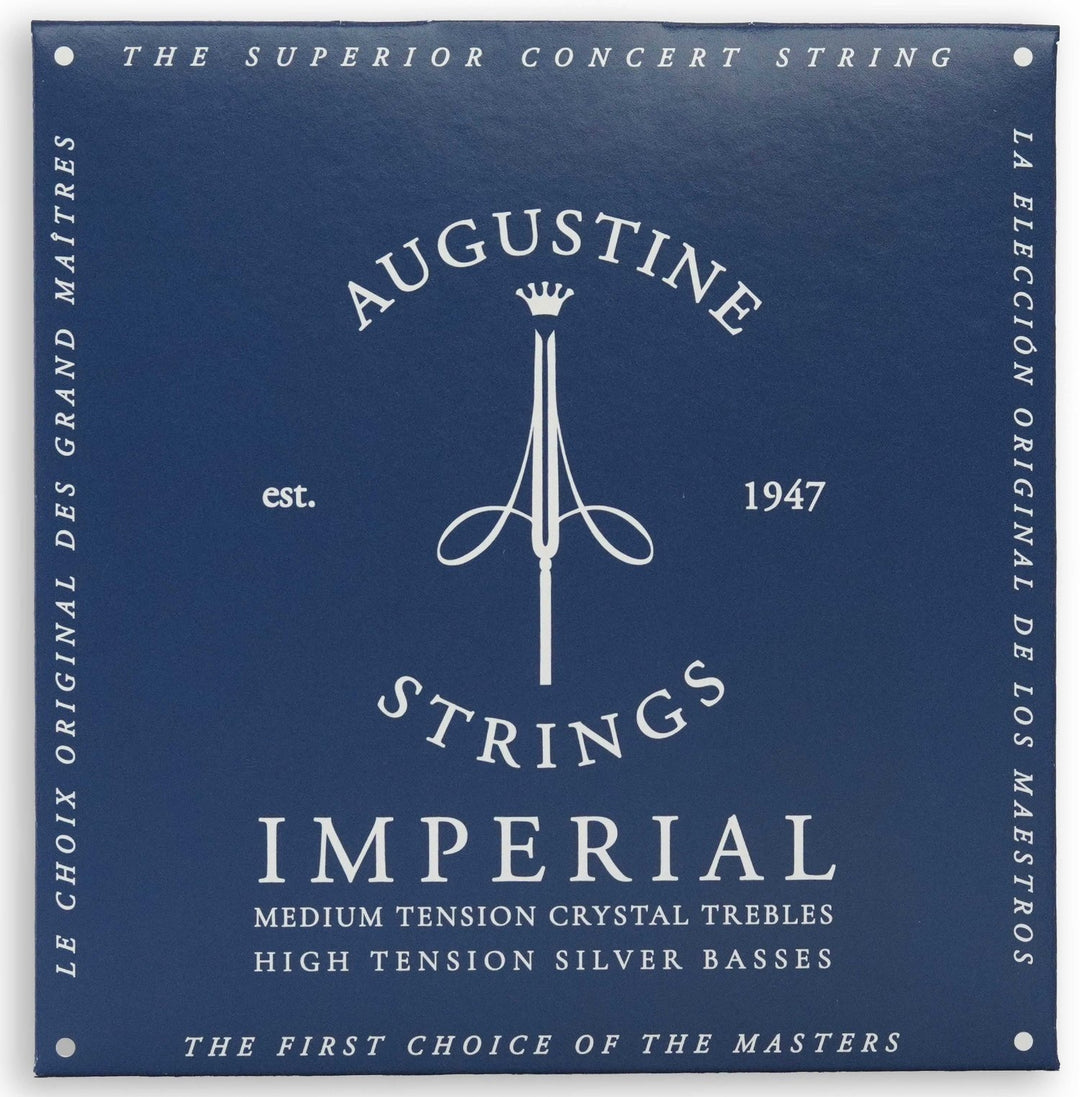 Augustine Strings for classic guitar Imperial Crystal Nylon medium - Set Imperial Blue (medium/high)