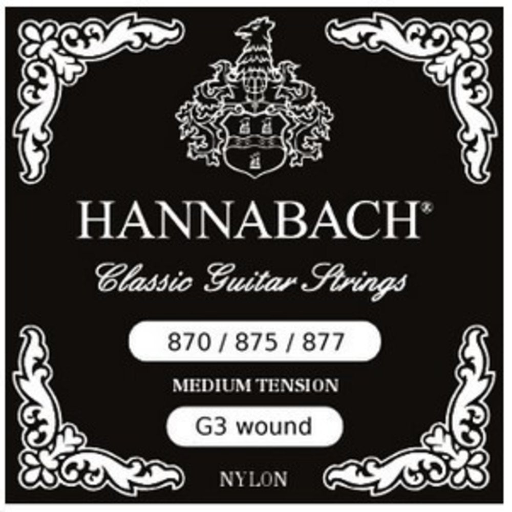 Hannabach 870MT G3 KVS-omviklet til klassisk guitar, medium tension