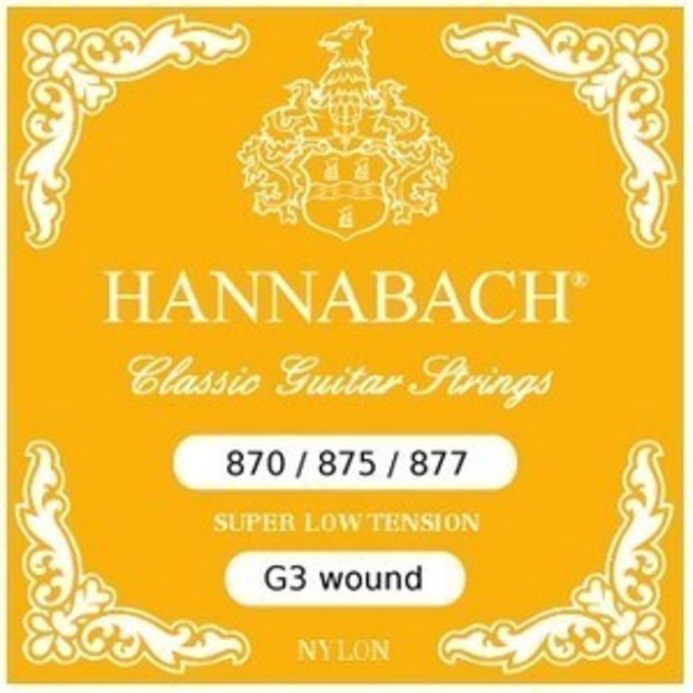Hannabach 870SLT KVS-omviklet G3-streng, super low tension