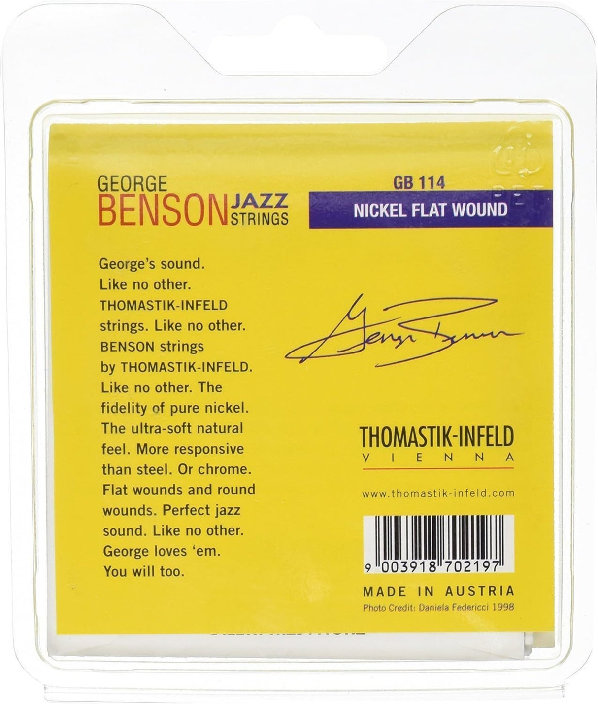 Thomastik-Infeld Strings for E-guitar George Benson Jazz Guitar - Set heavy flatwound (GB114)