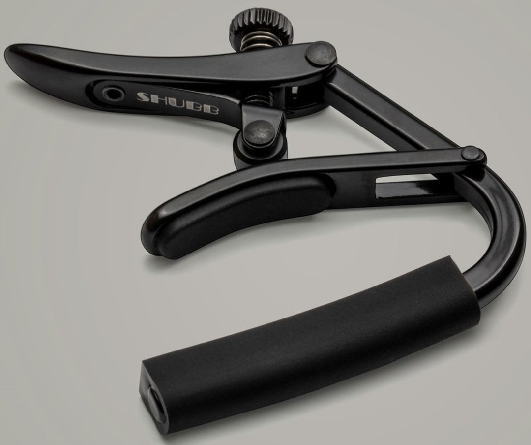 Shubb Capo Standard Capo - E-Guitar, 7.25" Radius, black (C4k)