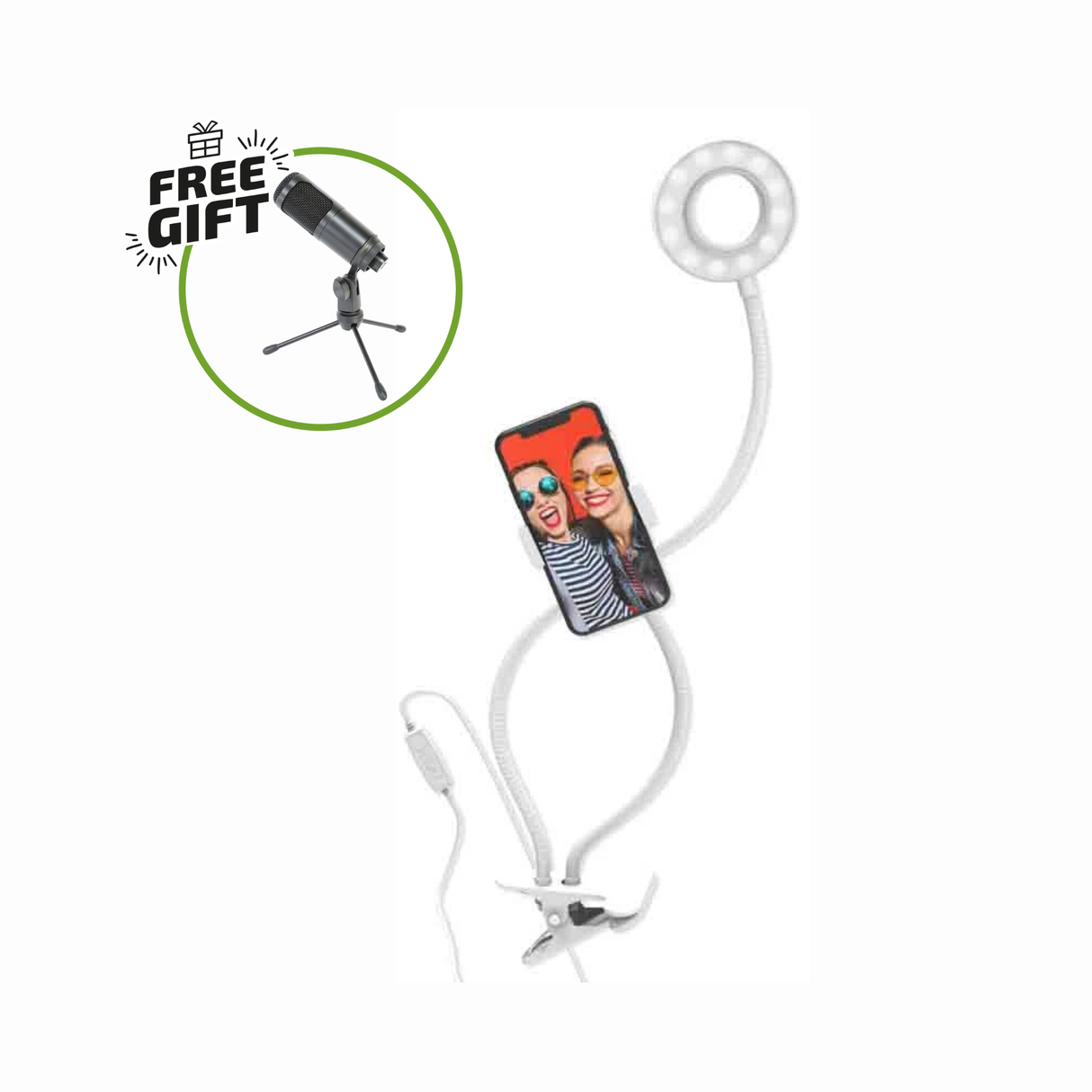 Digipower For You Vlogging kit 3" Ringlight med fjernbetjening + Free Gift