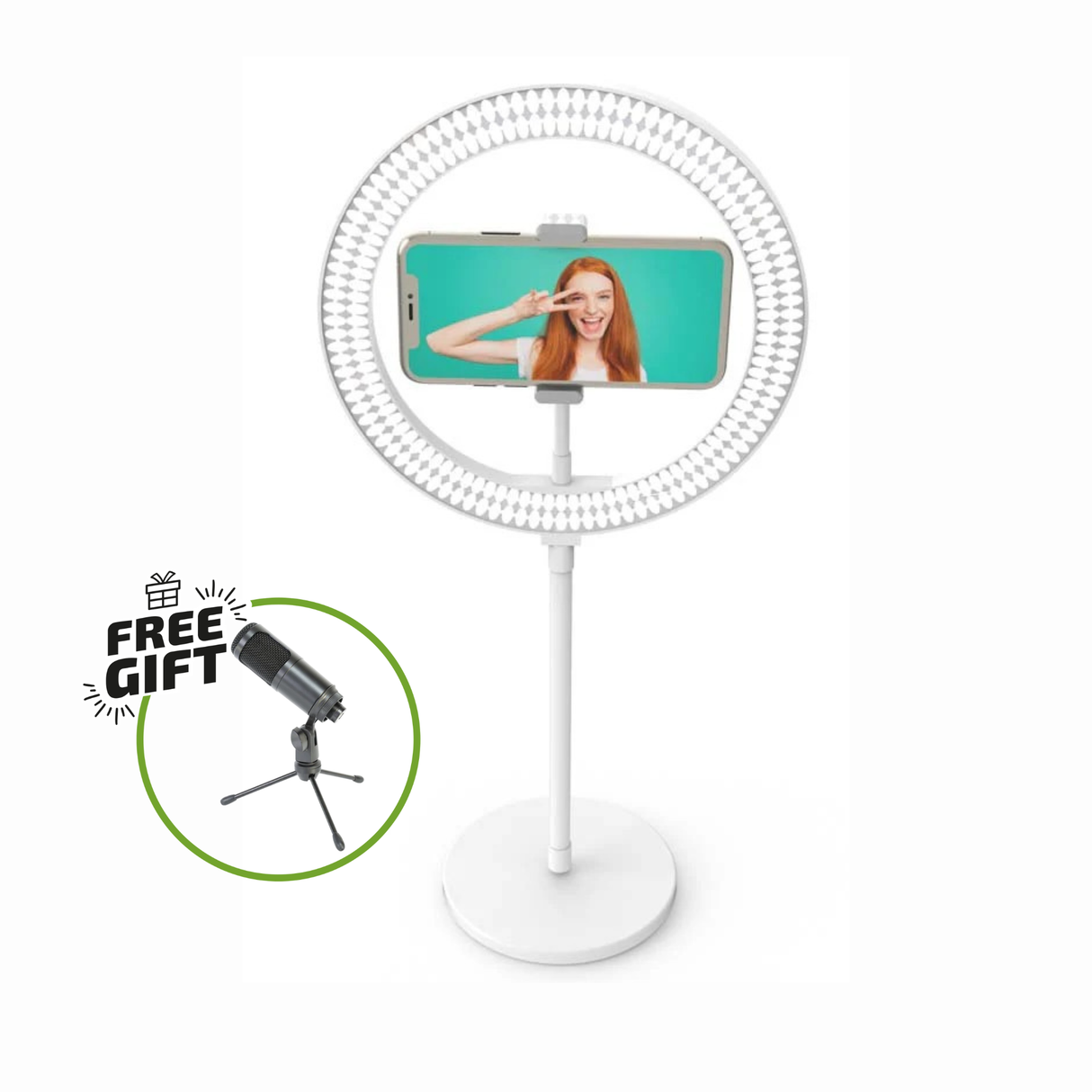 Digipower My Story 10" Desktop Ringlight med fjernbetjening + Free Gift